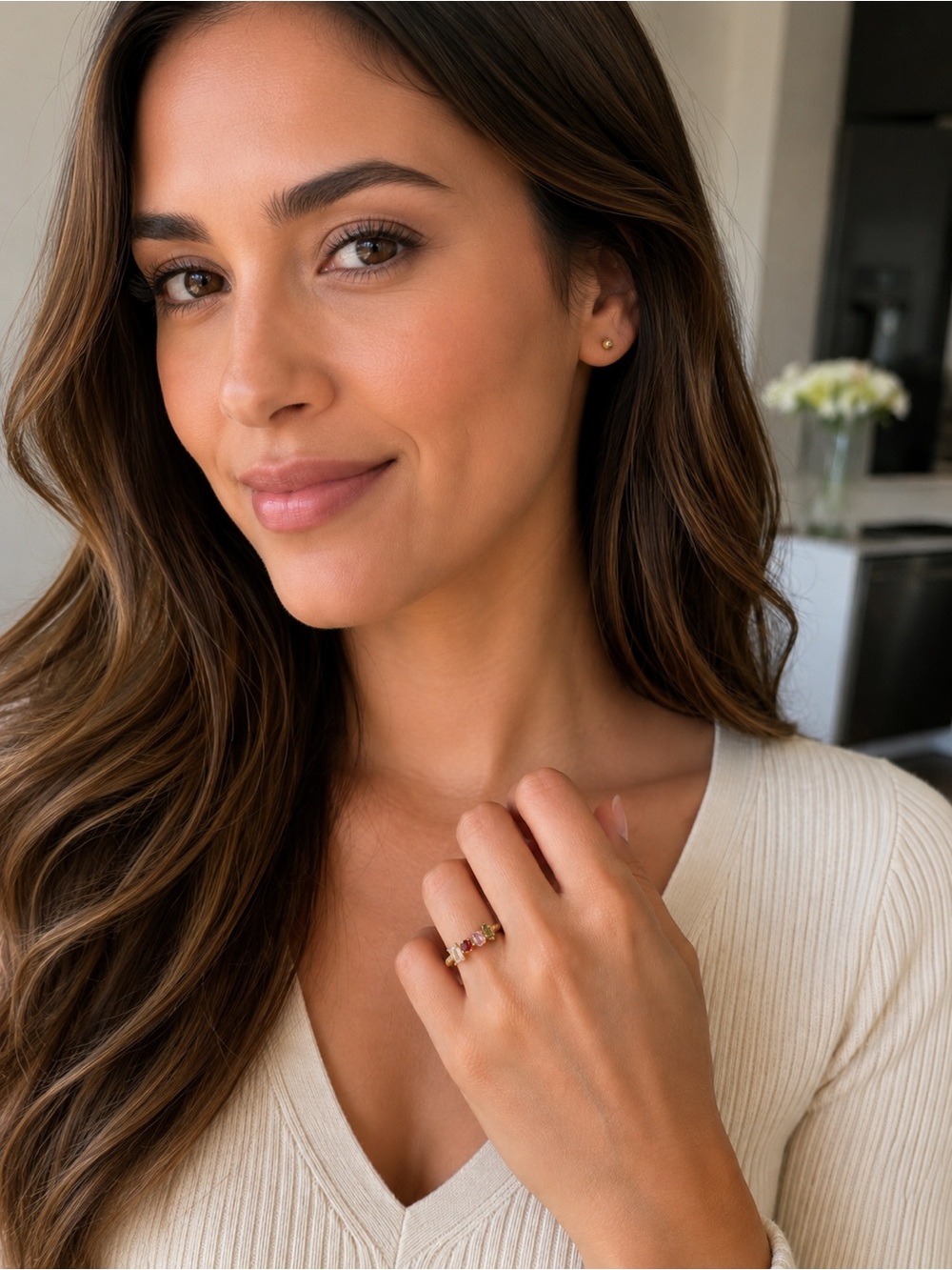 Multi-Stone Gold Ring